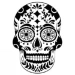 Mexican Skull Sticker Realistic