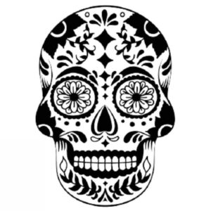 Mexican Skull Sticker Realistic
