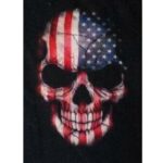 Skull and crossbones flag USA