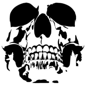 Skull Face Sticker