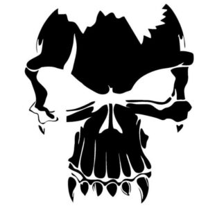 Vampire Skull Sticker