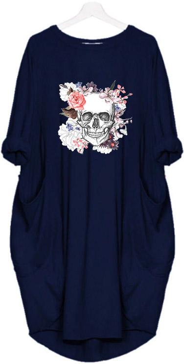 Skull And Flower Dress