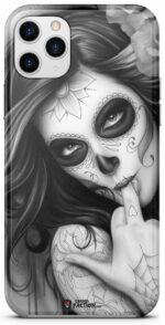 Black and White Mexican Skull Case