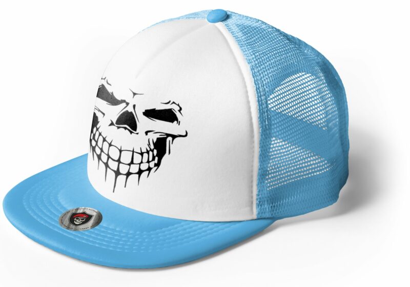 Blue Skull Cap