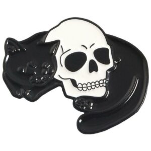 Cat Skull Pin