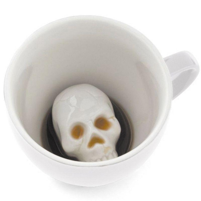 Ceramic Vampire Skull Mug