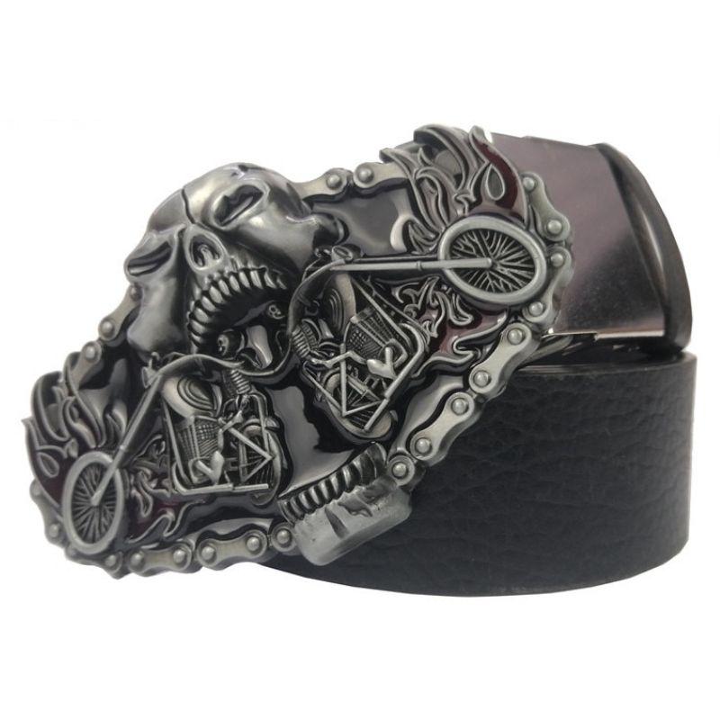 Motorcycle skull belt