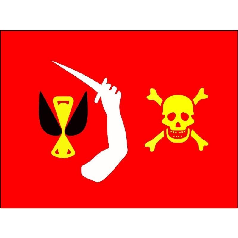 Red skull flag