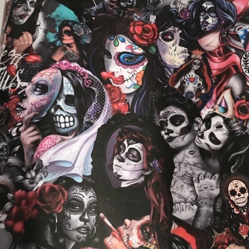 Mexican Skull Sticker Woman