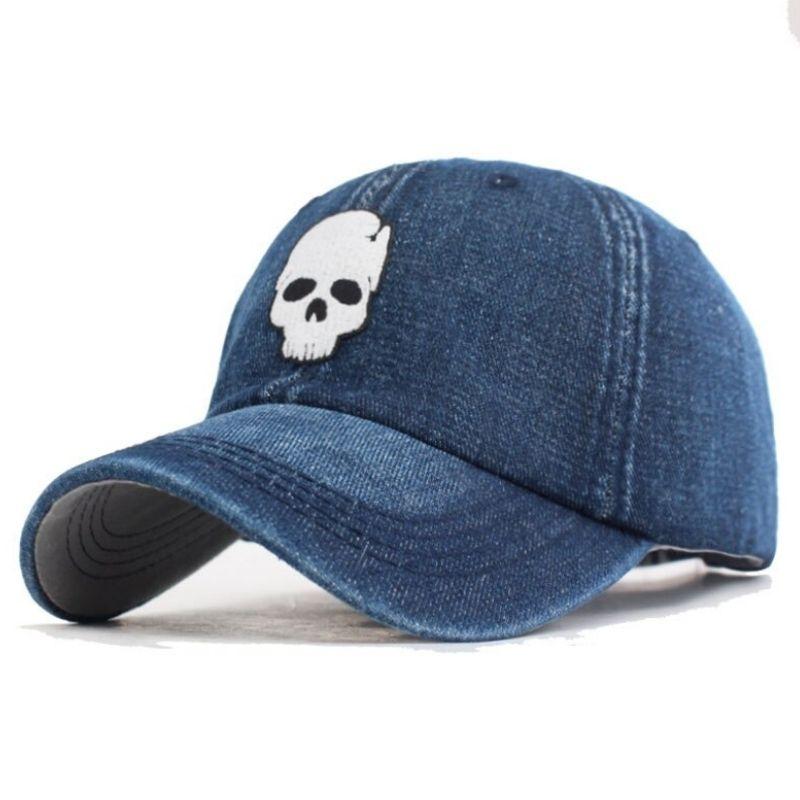 Blue skull cap