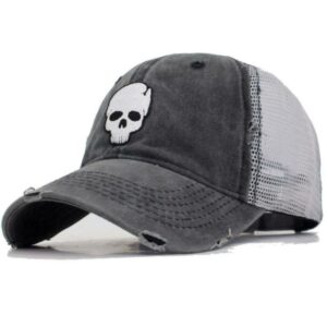 Grey skull cap