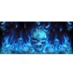 Death's Head Flame Sticker