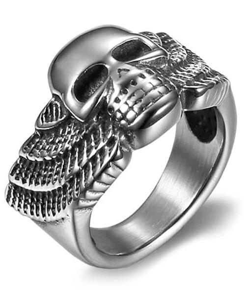 Winged Skull Ring