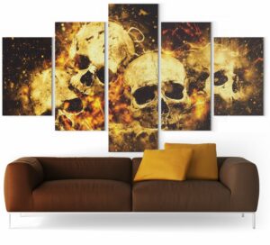 Picture Skull On Fire