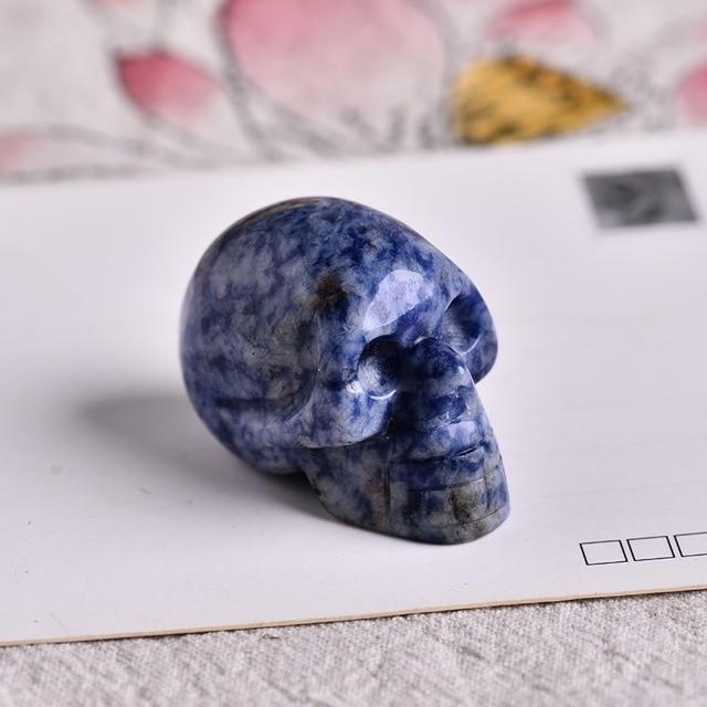 skull lapis lazuli