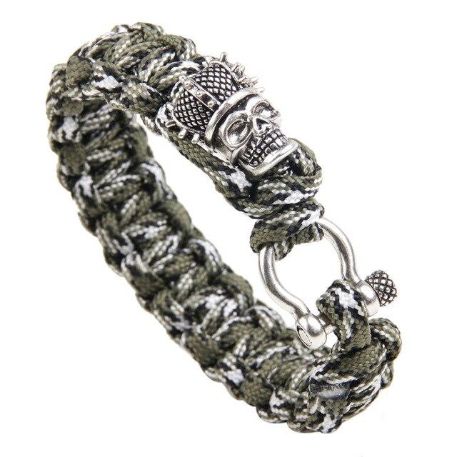 bracelet king skull silver