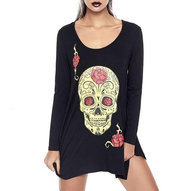 skull t-shirt dress.