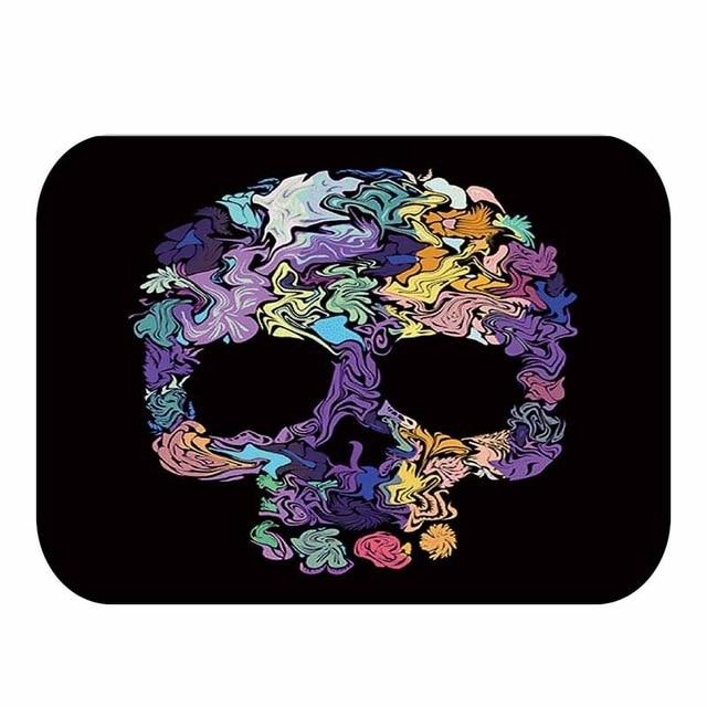 Colored Skull Rug