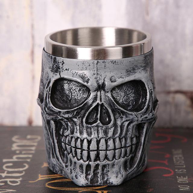 Grey Skull Mug.