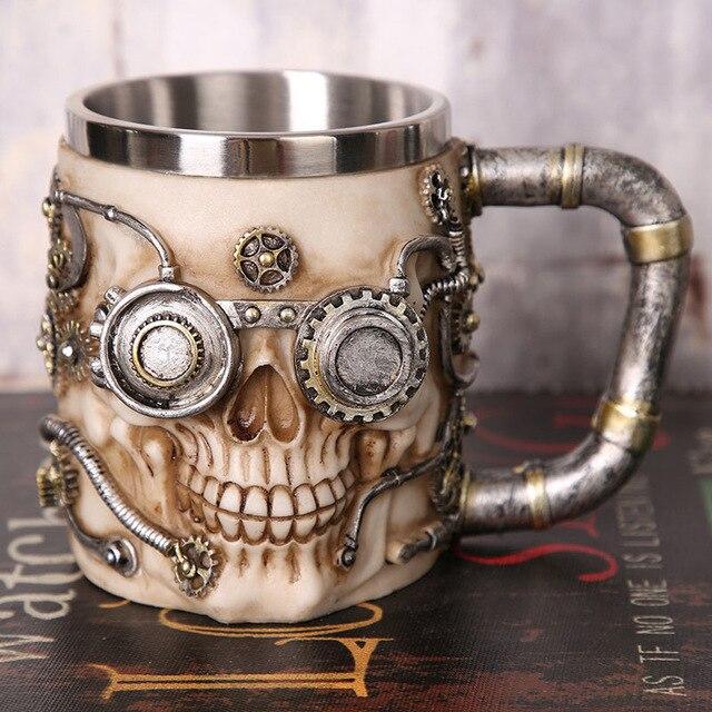 Steampunk Skull Mug.