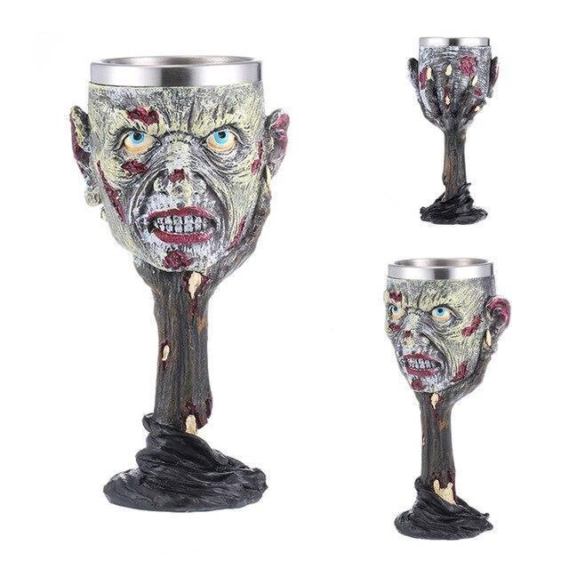 Zombie Head Glass.