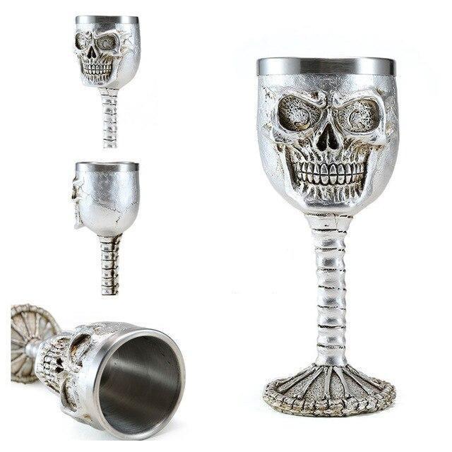 Silver Skull Glass.