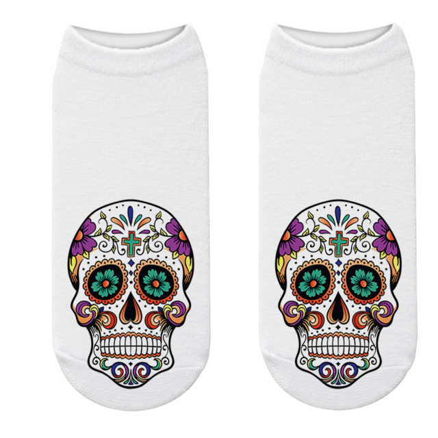 Mexican Skull Sock Colors