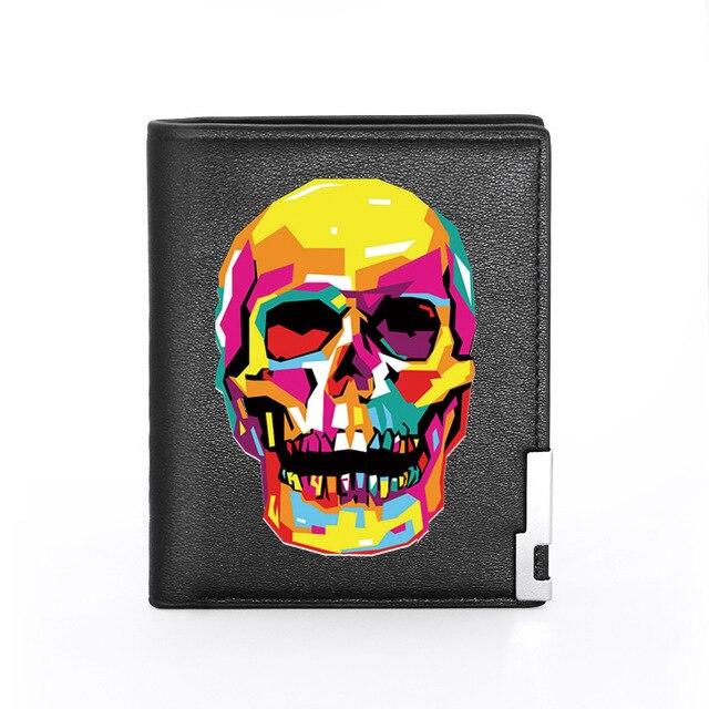 Colorful skull wallet