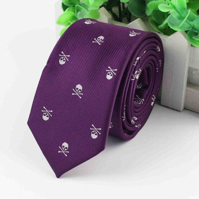 Purple Skull Tie