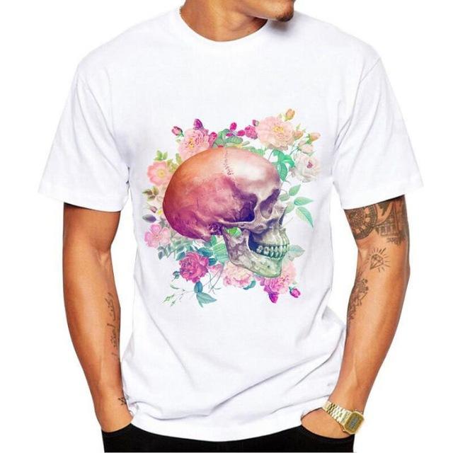 Skull Flower T Shirt