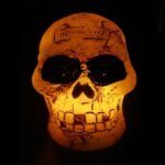 Scary skull lamps