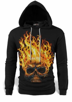 Death's Head On Fire Sweatshirt