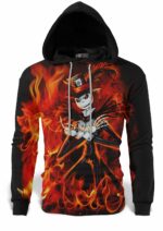 Skeleton in Flames Sweatshirt