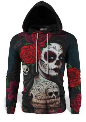 Mexican Woman Skull Sweatshirt