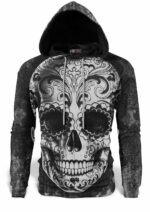 Black and White Mexican Skull Sweatshirt