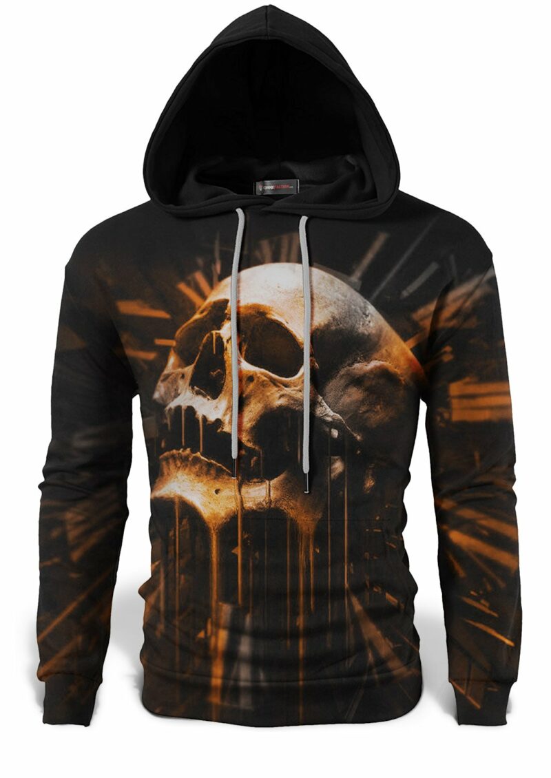 Orange Skull Sweatshirt