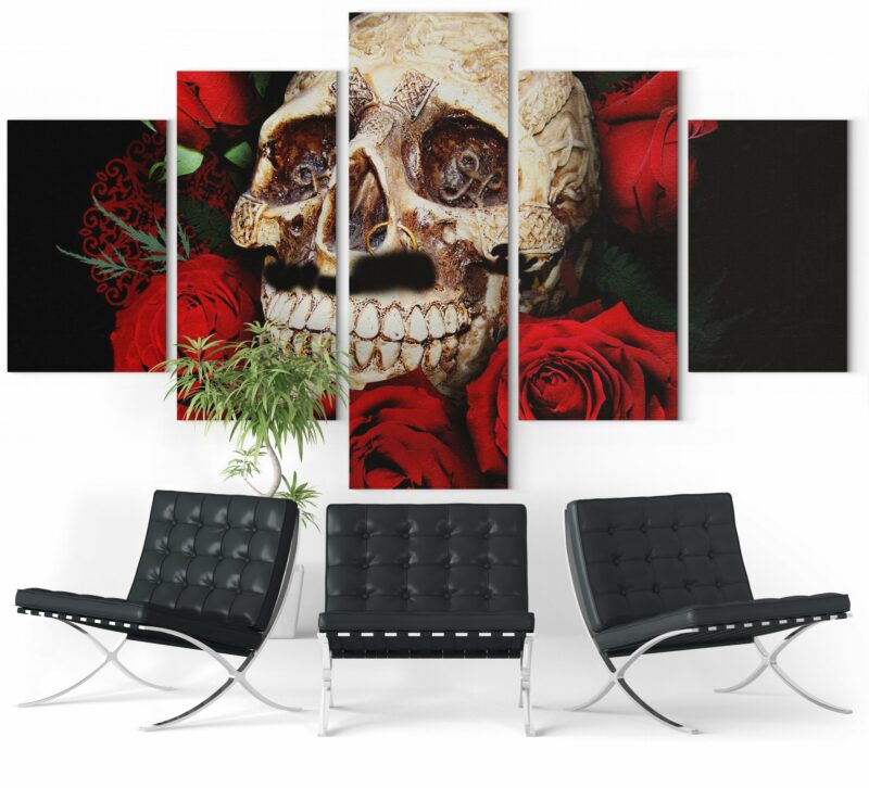 Picture Skull And Rose