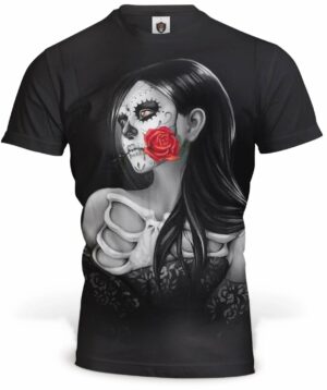 Catrina Mexican Skull T-Shirt