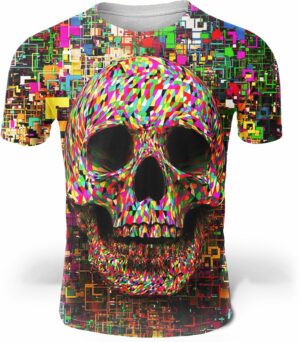 Multicolored Skull T-Shirt