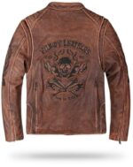 Vintage Biker Jacket (Leather)