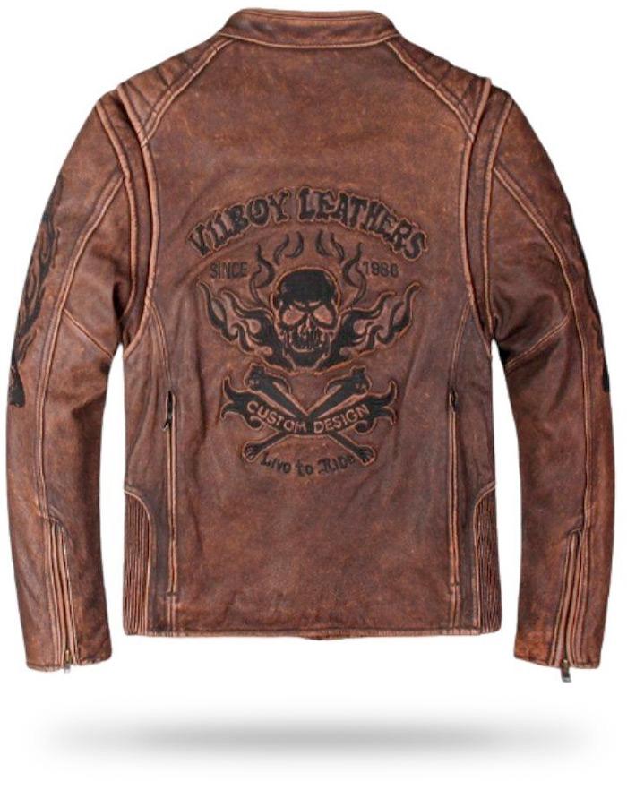 Vintage Biker Jacket (Leather)